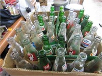 Soda pop bottle collection.