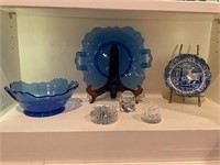 A Collection of Decorative Glass Items
