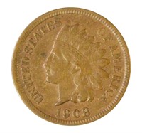 Choice VF 1908-S Indian Cent