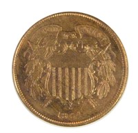 UNC 1864 Two Cent Piece