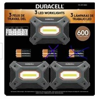 Duracell 600 Lumen LED Portable Work Light, 3-Pack