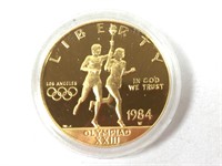 1984 W Commemorative U.S. OLYMPICS 1/2oz Gold Coin
