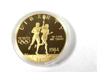 1984 P Commemorative U.S. OLYMPICS 1/2oz Gold Coin
