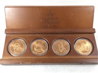 1492-1992 Quincentennial, (4) Bronze Coin Set