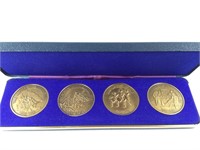 Hamilton Mint Bronze Bicentennial Coins - Set of 4
