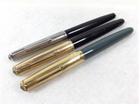 (3) Parker Fountain Pens
