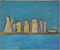 FRENCH SCHOOL MODERNIST STILL LIFE PAINTING SIGNED