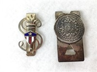 (2) Money Clips, Mexican Silver, Liberty Torch