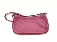 Longchamp Calfskin Handbag, Raspberry