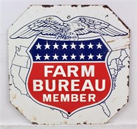 Vintage 60's Farm Bureau Member Eagle Sign