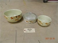 3 pieces of Jewel T pottery
