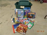 Childrens Books in 18 Gallon Tote w/ Lid