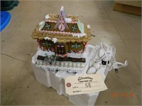 Large lighted Gingerbread House