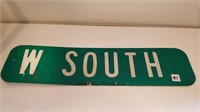 W. South (Retired) sign 24" X 6"