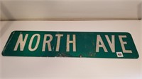 North Avenue (Retired) sign 24" X 6"