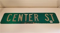 Center Street (Retired) sign 24" X 6"