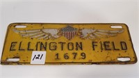 Vintage Ellington Field (1679) Plate 10"X3-1/2"