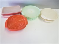 Vintage Tupperware, 1202-6, 816-13, 608-4, 838-10