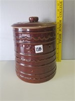 Vintage Marcrest Stoneware Cookie Jar 9" tall