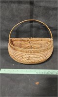 Early Woven Wall Pocket Basket