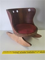Vintage Child Barrel Rocking Chair 12 3/4"w x