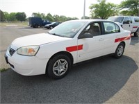 07 Chevrolet Malibu  4DSD WH 4 cyl  Started with