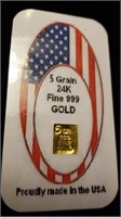 5 Grain of 24KT .999 Gold