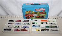 Hot wheels Case w/ Collectible Cars & Tootsie