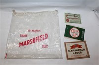 Marshfield Brewery Bag and Labels