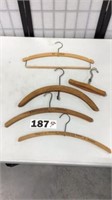 VINTAGE WOOD HANGERS-FRANKEL DISPLAY FIXTURE CO