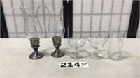 ETCHED GLASS SET-6 WATER GLASSES