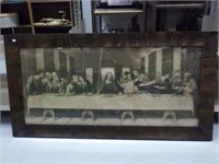 large framed print, "The Last Supper"