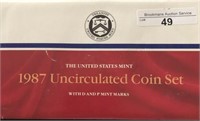1987-DP US Mint UNC Coin Set