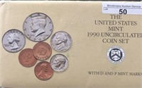 1990-DP US Mint UNC Coin Set