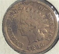 1886  Indian Cent