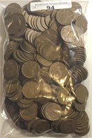 (250) Wheat Cents