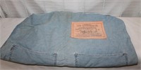 Levi Stratus blue jean laundry bag with pockets