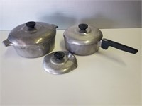 Vtg Magnalite Cookware, 3.5 Qts Pot w/lid, 2.5 Qts
