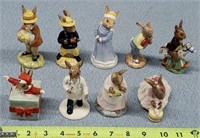 9- Royal Doulton Bunnykins Figurines