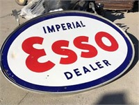 Original Porcelain "ESSO" Dealer Sign, 96"x61"
