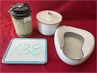 Sifter and Enamelware Items