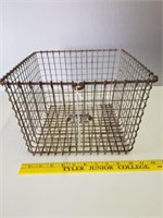 Vintage Kasper Wire Works Metal Gym Locker Basket