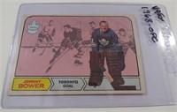 Johnny Bower 1968-69 O-Pee-Chee #122 Maple Leafs