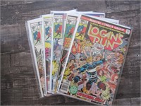 1977 Logans Run Lot 5 Comics #2-3-4-5-7 Marvel