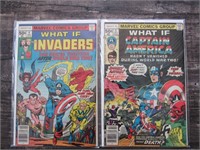 1977 WHAT IF #4-5 Invaders & Captain America Comic
