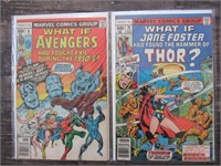 1978 WHAT IF #9-10 Avengers & Thor Comic Books