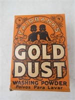 Black Americana Gold Dust Advertising Soap Box
