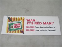 Red Man Tobacco Old Cardboard Store Advertising