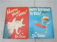 Dr. Seuss Books 1954 Horton 1959 Happy Birthday