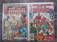 1981 WHAT IF #25 & #29 Avengers Marvel Comic Books